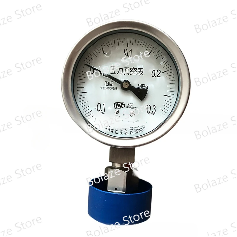 YTHN100MC/316L-60-80 stainless steel shock pressure vacuum gauge 
YTHN100MC/316L-60-80 stainless steel shock pressure vacuum gauge