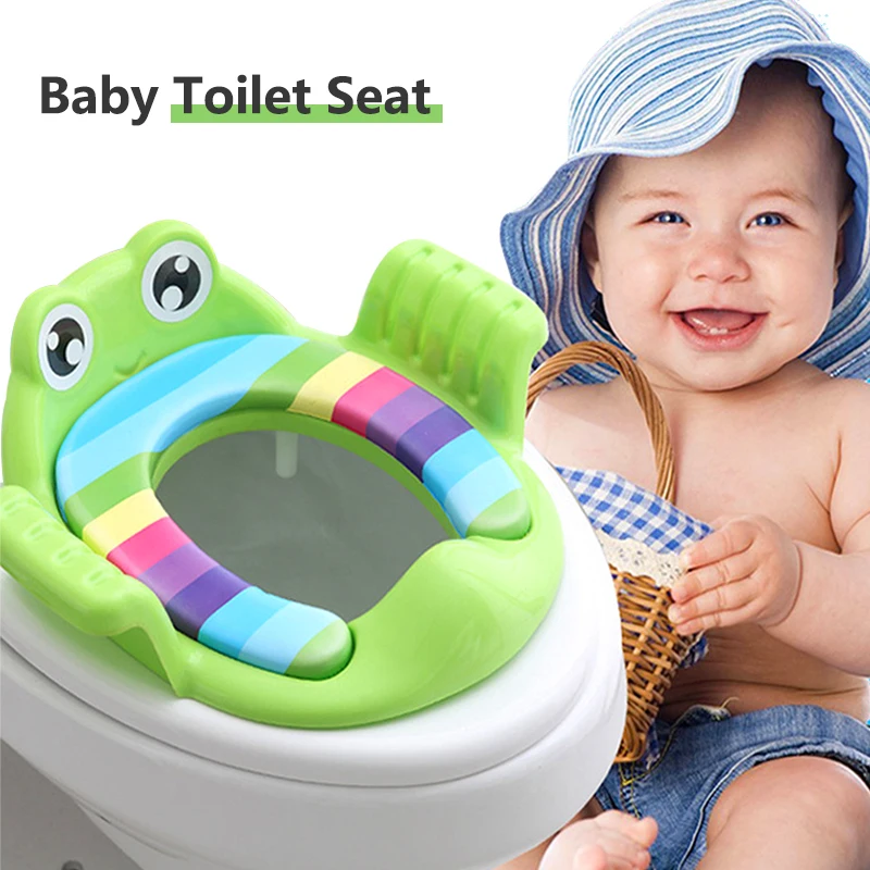 

Baby Toilet Potties Seat Children Potty Safe Seat with Armrest for Girls Boy Toilet Training Outdoor Travel Infant Potty Cushion