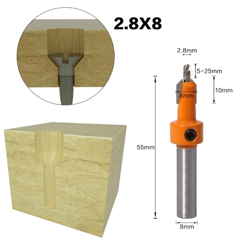 5Pcs/Set 8mm 10mm Shank Hss Countersink Router Bit Screw Extractor Woodworking Milling Cutter for Wood
5Pcs/Set 8mm 10mm Shank Hss Countersink Router Bit Screw Extractor Woodworking Milling Cutter for Wood