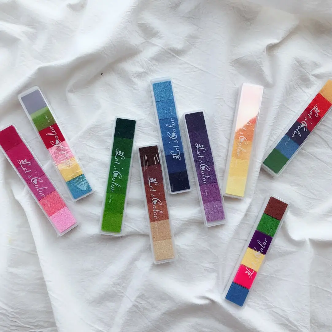 6 Colors Mini Craft Ink Pads Gradient Color Candy Color Ink Pad Rectangle Ink Pad Multicolor Stamp Pad Student Journal Supply
6 Colors Mini Craft Ink Pads Gradient Color Candy Color Ink Pad Rectangle Ink Pad Multicolor Stamp Pad Student Journal Supply