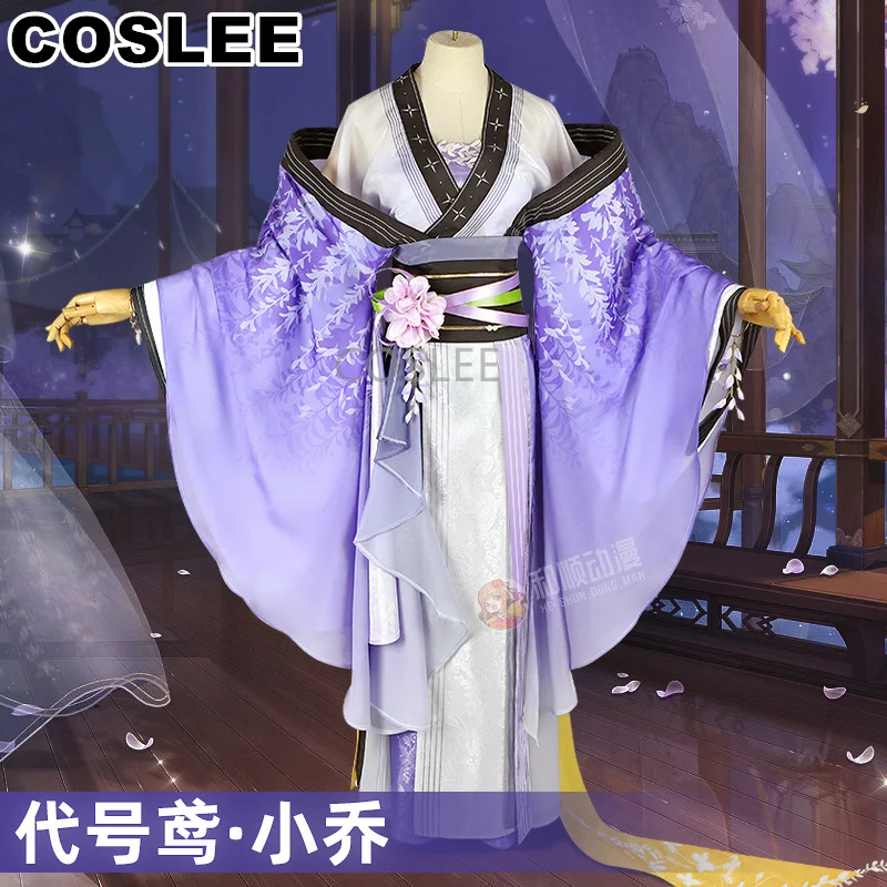 

COSLEE Dai Hao Yuan Xiao Qiao Cosplay Costume Chinese Ancient Hanfu Game Suit Uniform Halloween Party Outfit For Women New 2023