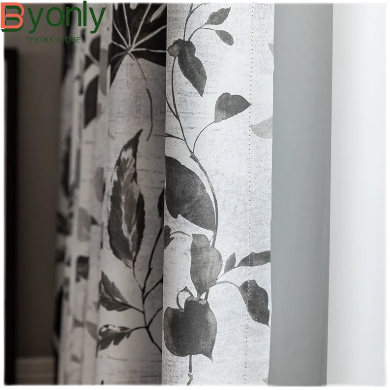 Dark Gray Pastoral High-precision Printing Thickened Blackout Curtains for Living Room Bedroom French Window Customized
Dark Gray Pastoral High-precision Printing Thickened Blackout Curtains for Living Room Bedroom French Window Customized