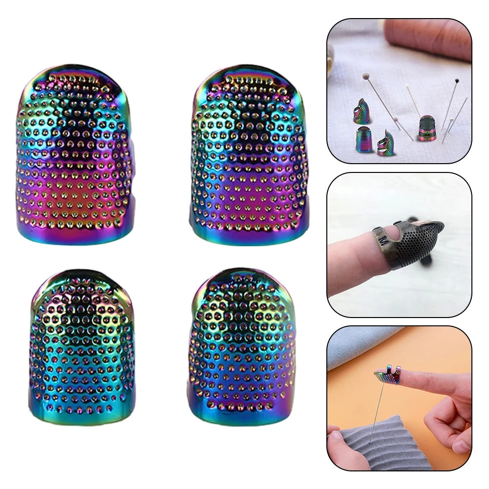 4PCS Sewing Thimble Hand-Working Sewing Thimble Finger Protector Metal Finger Shield Ring Needlework Fingertip DIY Sewing Tool
4PCS Sewing Thimble Hand-Working Sewing Thimble Finger Protector Metal Finger Shield Ring Needlework Fingertip DIY Sewing Tool