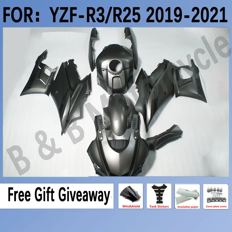 For Yamaha YZF R3 Fairings Kit Fit YZF R25 2019 2020 2021 Bodywork Fairing R3 2019 2020 2021 Set Silver gray
For Yamaha YZF R3 Fairings Kit Fit YZF R25 2019 2020 2021 Bodywork Fairing R3 2019 2020 2021 Set Silver gray