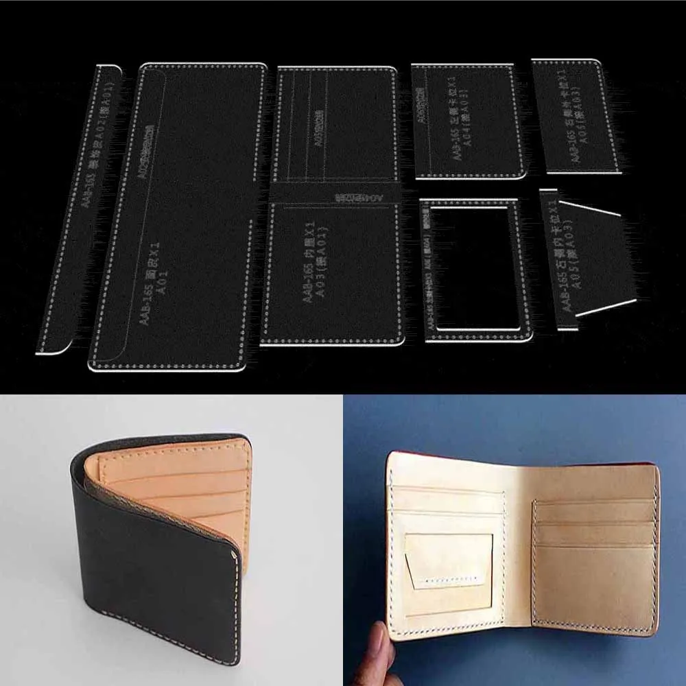 Leather Bag Pattern Making with Kraft Paper and Acrylic Templates for Short wallet wallet
Leather Bag Pattern Making with Kraft Paper and Acrylic Templates for Short wallet wallet