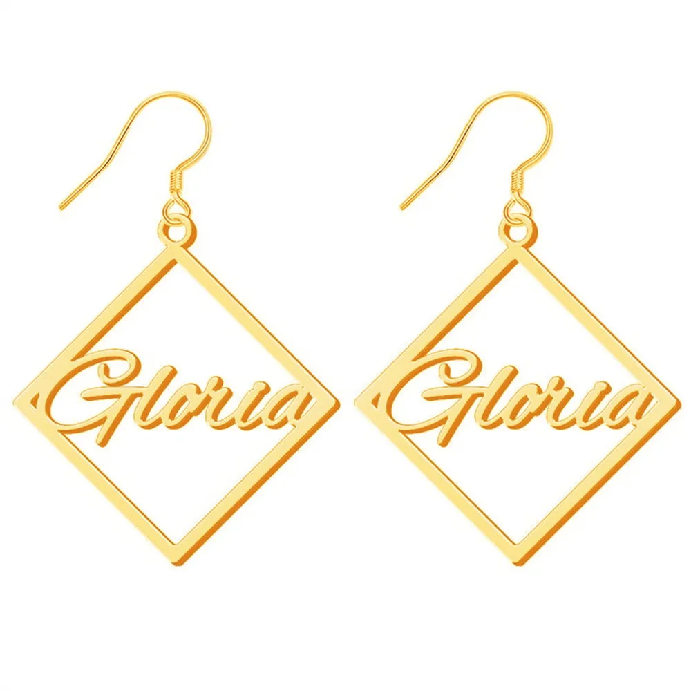 Stainless Steel Customized Personalized Square Geometric Name Earrings For Women Girl Letter Charm Pendientes
Stainless Steel Customized Personalized Square Geometric Name Earrings For Women Girl Letter Charm Pendientes