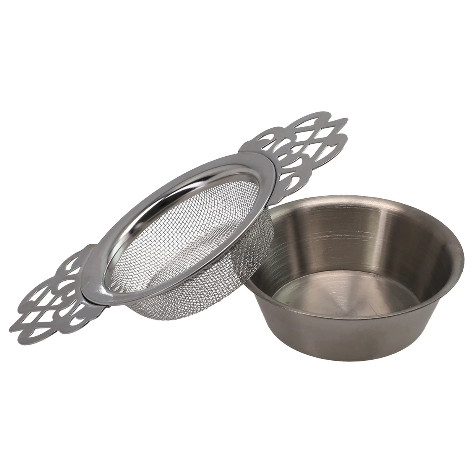 Spice Stainless Steel Tea Strainer With Drip Bowl Double Ear Tea Strainer 11x6.5x2cm Hanging Filter Kitchen Tea Infusers
Spice Stainless Steel Tea Strainer With Drip Bowl Double Ear Tea Strainer 11x6.5x2cm Hanging Filter Kitchen Tea Infusers