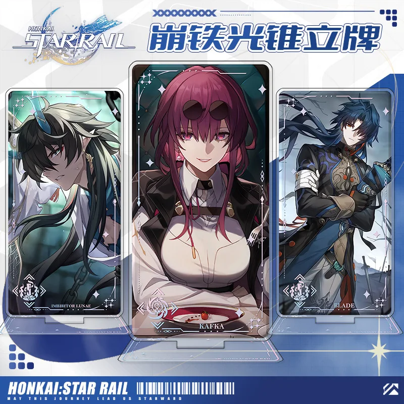 

Game Honkai Star Rail Cosplay Figure SUMMER CRUISE Stand Misteln Elysia Kiana Bronya Mei Sushang Acrylic Stand Anime Xmas Gift