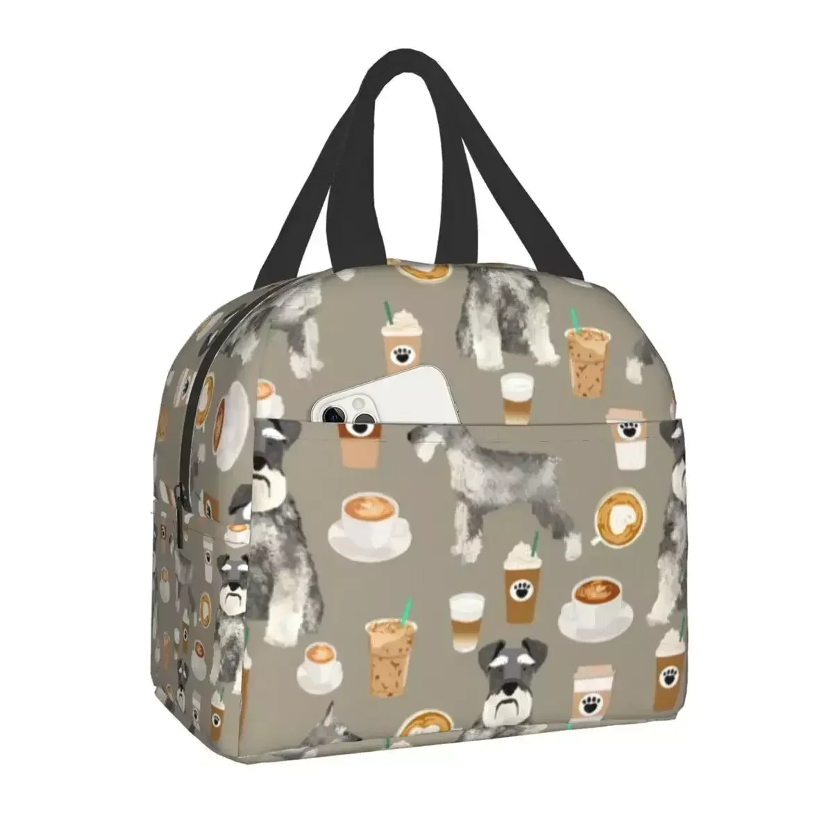 Schnauzer Coffee Dog Breed Pet Art Pure Breed Cafes Insulated Lunch Bag for Women Leakproof Cooler Thermal Bento Box
Schnauzer Coffee Dog Breed Pet Art Pure Breed Cafes Insulated Lunch Bag for Women Leakproof Cooler Thermal Bento Box