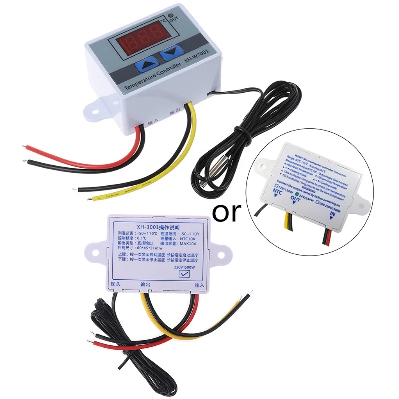 Adjustable Thermostat Digital Temperature Controller for Reptile Aquarium Poultry Incubator Hatching Feeding M68E
Adjustable Thermostat Digital Temperature Controller for Reptile Aquarium Poultry Incubator Hatching Feeding M68E