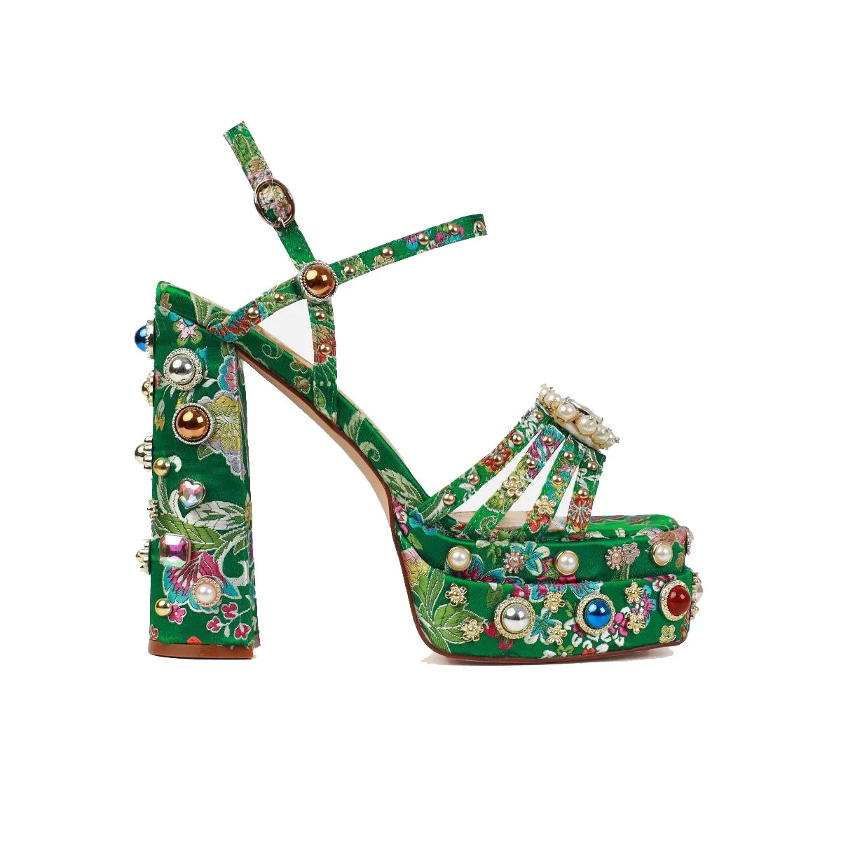 2023 Summer Hollow Buckle Rhinestone Gemstone Sandals 14.5cm High Heel Open Toe Platform High Heels Banquet Runway Shoes
2023 Summer Hollow Buckle Rhinestone Gemstone Sandals 14.5cm High Heel Open Toe Platform High Heels Banquet Runway Shoes