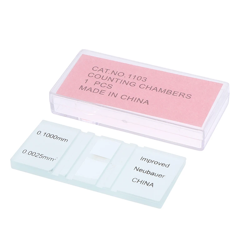 1 Piece Blood Cell Count Plate Glass Microscope Slide With Grid Counting Chambers For Hemocytometer Yeast Counting Biology Tool 
1 Piece Blood Cell Count Plate Glass Microscope Slide With Grid Counting Chambers For Hemocytometer Yeast Counting Biology Tool