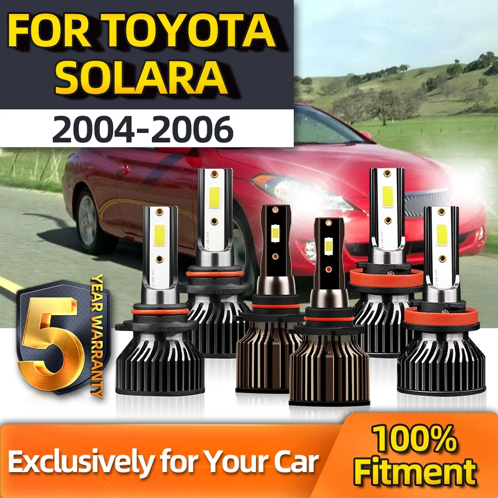 Crossfox High Low LED Headlight Bulbs+Fog Lighting Kit Combo Bright CSP Turbo Lamps 9005 H11 9145 For Toyota Solara 2004-2006
Crossfox High Low LED Headlight Bulbs+Fog Lighting Kit Combo Bright CSP Turbo Lamps 9005 H11 9145 For Toyota Solara 2004-2006