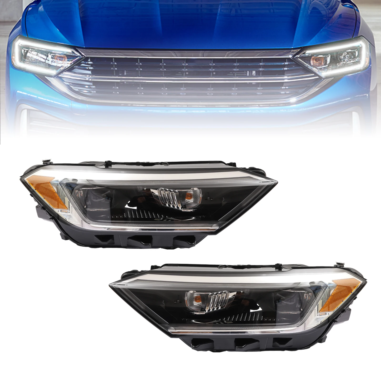 Pair Headlight For 2019-2022 Volkswagen Jetta Left & Right LED DRL Headlamp OEM#
Pair Headlight For 2019-2022 Volkswagen Jetta Left & Right LED DRL Headlamp OEM#