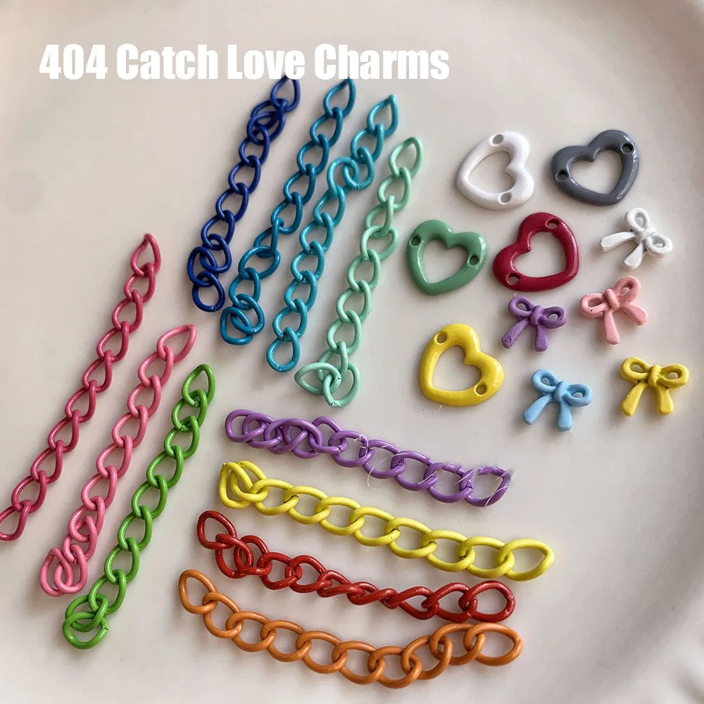 -Catch Love- Dopamine Engery Baubles Kiyomi Girl Nail Alloy DIY Color Scheme Heart Charms Chains Manicure Adorn Accessory 404art
-Catch Love- Dopamine Engery Baubles Kiyomi Girl Nail Alloy DIY Color Scheme Heart Charms Chains Manicure Adorn Accessory 404art