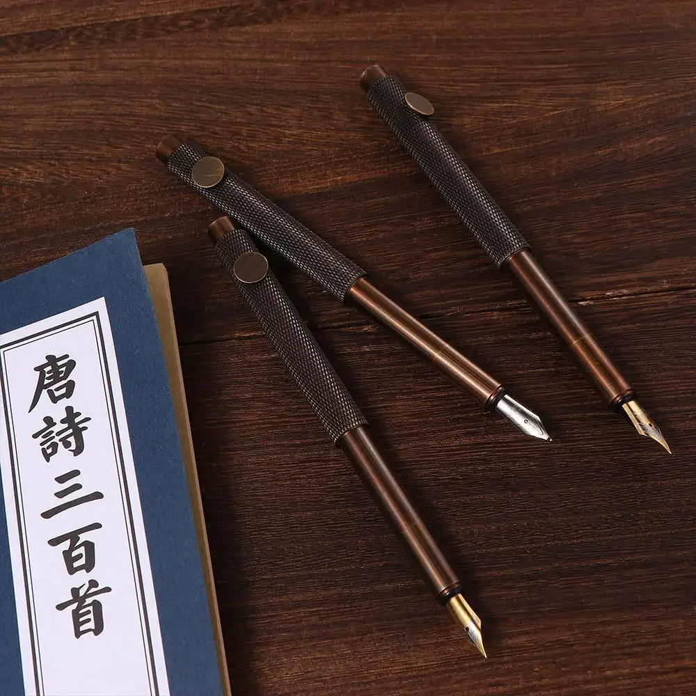 

Портативная деловая ручка EF/F/Bent, отличные металлические канцелярские принадлежности, ручка для письма, чернильная ручка, латунные школьные и офисные принадлежности