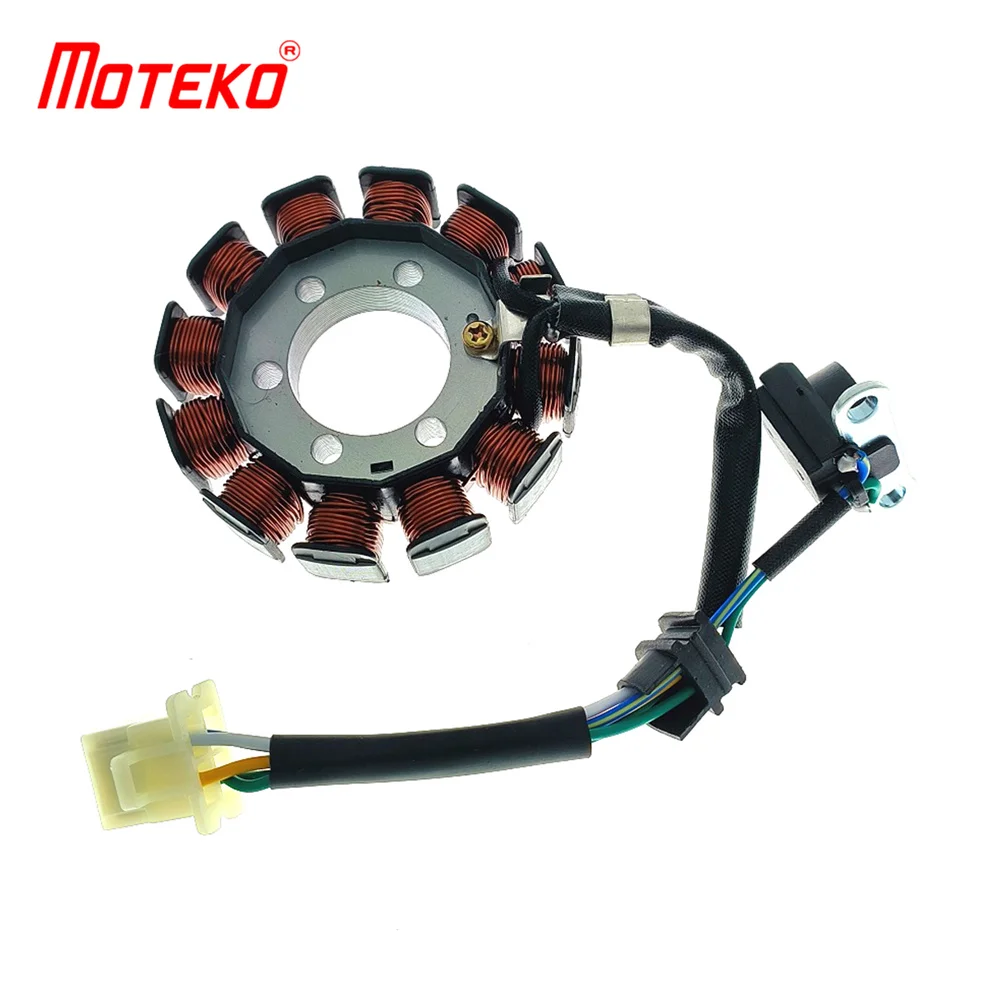 

BX14080794 WAVE110S MAGNETO COIL STATOR 12 POLES 5 HOLES 4 FEMALE PLUG