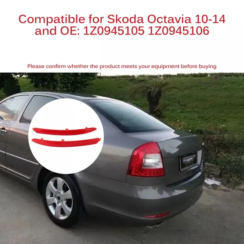 Отражатели для заднего бампера автомобиля, фонари, стоп-сигналы для Skoda Octavia A5 A6 2010-2014 1Z0945105 1Z0945106
Отражатели для заднего бампера автомобиля, фонари, стоп-сигналы для Skoda Octavia A5 A6 2010-2014 1Z0945105 1Z0945106