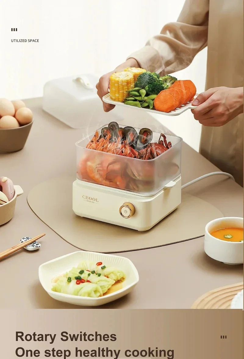Double Layers Electric Egg Boiler Cooker Steamer for Corn Milk - Rapid Breakfast Multifunction Kitchen Cooking Appliance Double Layers Electric Egg Boiler Cooker Steamer for Corn Milk - Rapid Breakfast Multifunction Kitchen Cooking Appliance