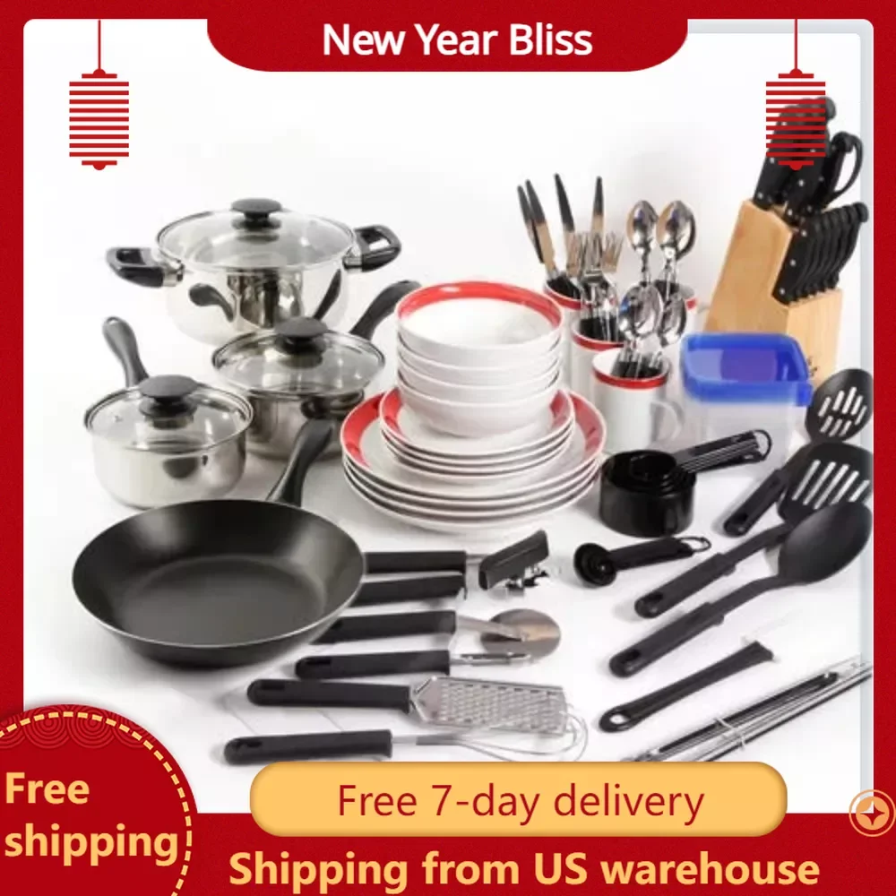 Kitchen In A Box 83-Piece Combo Set For Kitchen Gadget and Accessories Red Kichens Items Kitchenware Cookware Gadgets Tools Bar
Kitchen In A Box 83-Piece Combo Set For Kitchen Gadget and Accessories Red Kichens Items Kitchenware Cookware Gadgets Tools Bar