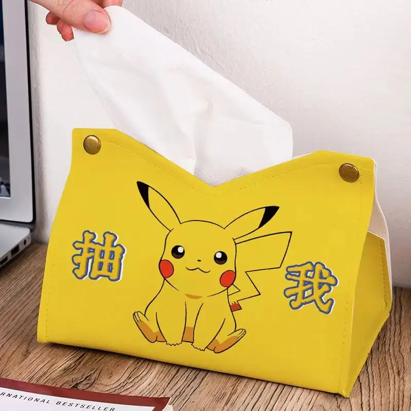 Pokemon Pikachu PU Leather Tissue Box Cute Cartoon Living Room Dining Room Tissue Holder Creative Decoration Napkin Storage Box
Pokemon Pikachu PU Leather Tissue Box Cute Cartoon Living Room Dining Room Tissue Holder Creative Decoration Napkin Storage Box