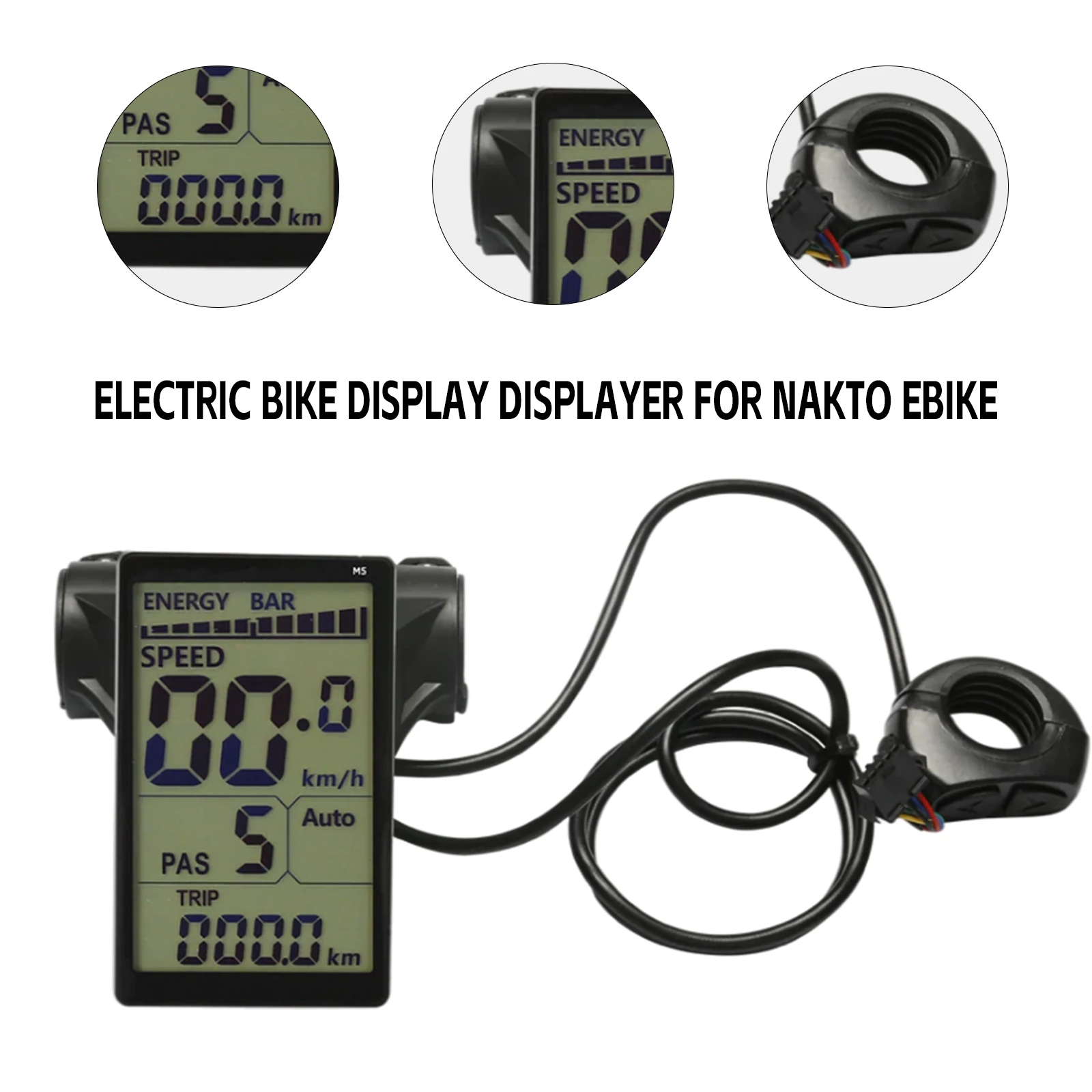 Electric Bike Display Displayer For NAKTO Ebike Lithium Tram Intelligent Instrument LCD Instrument Bicycle Accessories
Electric Bike Display Displayer For NAKTO Ebike Lithium Tram Intelligent Instrument LCD Instrument Bicycle Accessories
