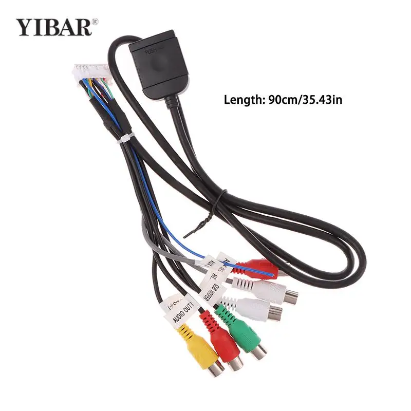 

20 P Plug Car Stereo Radio RCA Output AUX Wire Harness Wiring Connector Adaptor Subwoofer Cable 4G SIM Card Slot Car Radio Cable