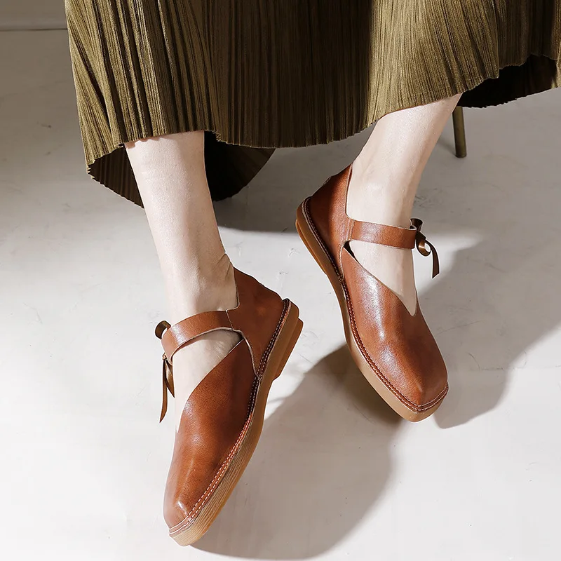 GKTINOO Flats Women Shoes Genuine Leather 2023 New Casual Handmade Shallow Concise Square Toe Bow Ties Leisure Ladies Shoes
GKTINOO Flats Women Shoes Genuine Leather 2023 New Casual Handmade Shallow Concise Square Toe Bow Ties Leisure Ladies Shoes