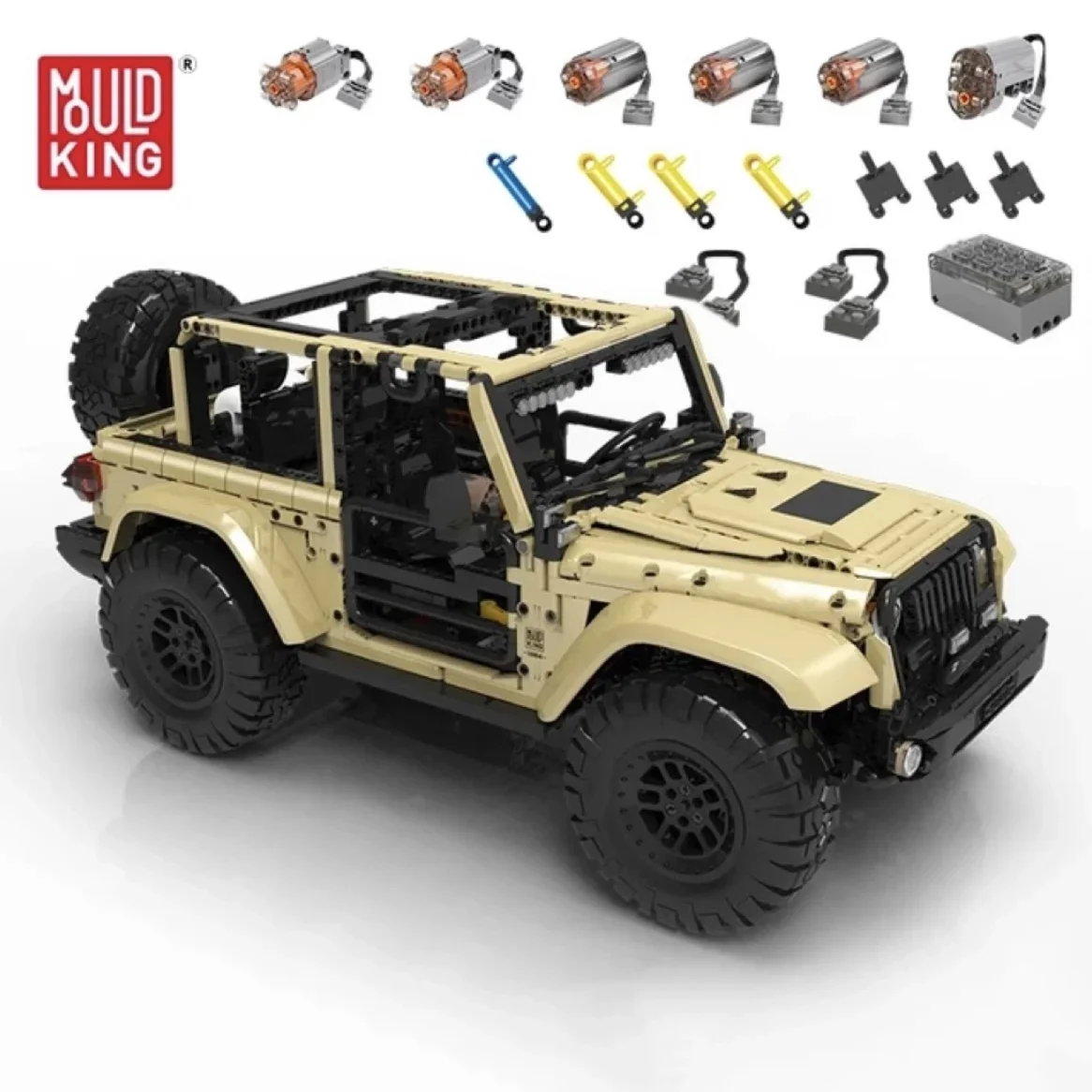 

MOULD KING 13184 Technical RC Motorized Wrangler SUV Car MOC Building Blocks Bricks Puzzle Toys Christmas Gifts For Kids