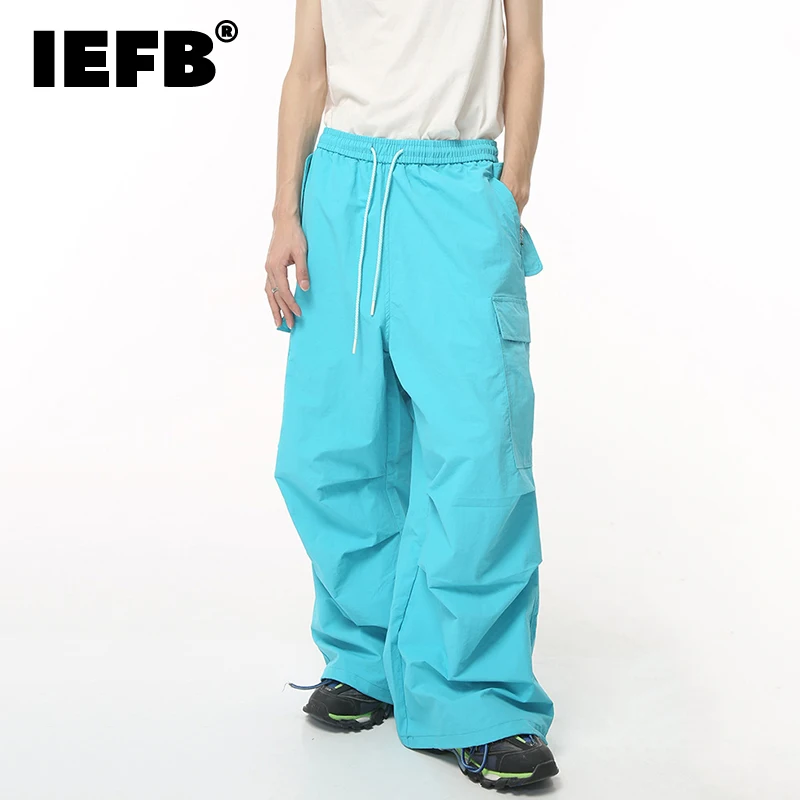 IEFB Men's Baggy Cargo Pant Colorful Pleated Casual Wide Leg Overalls Autumn New Korean Style Loose Hip Hop Fold Trousers 9C1527
IEFB Men's Baggy Cargo Pant Colorful Pleated Casual Wide Leg Overalls Autumn New Korean Style Loose Hip Hop Fold Trousers 9C1527