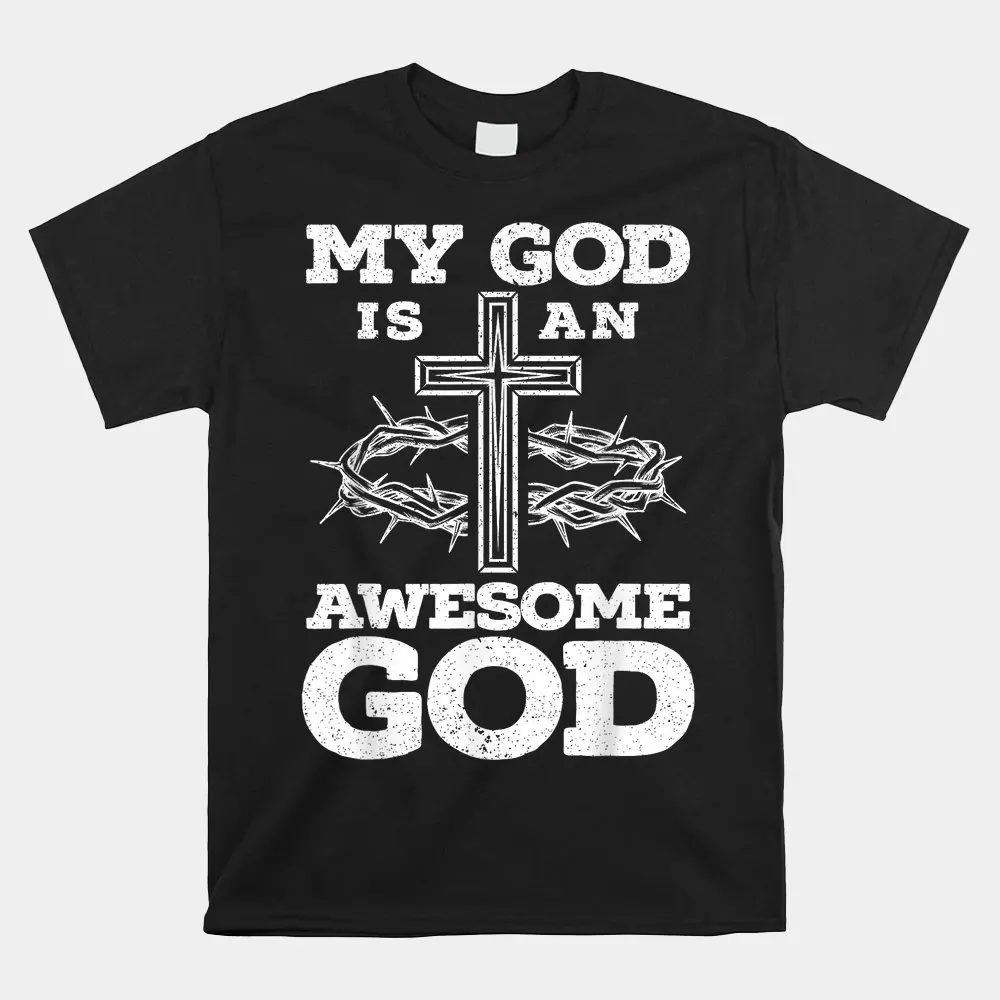 Haunt Reaper Men T Shirt My God Is An Awesome God Christian Religious Jesus Christ Shirt Print T-Shirt Mens Streetwear Vintage
Haunt Reaper Men T Shirt My God Is An Awesome God Christian Religious Jesus Christ Shirt Print T-Shirt Mens Streetwear Vintage