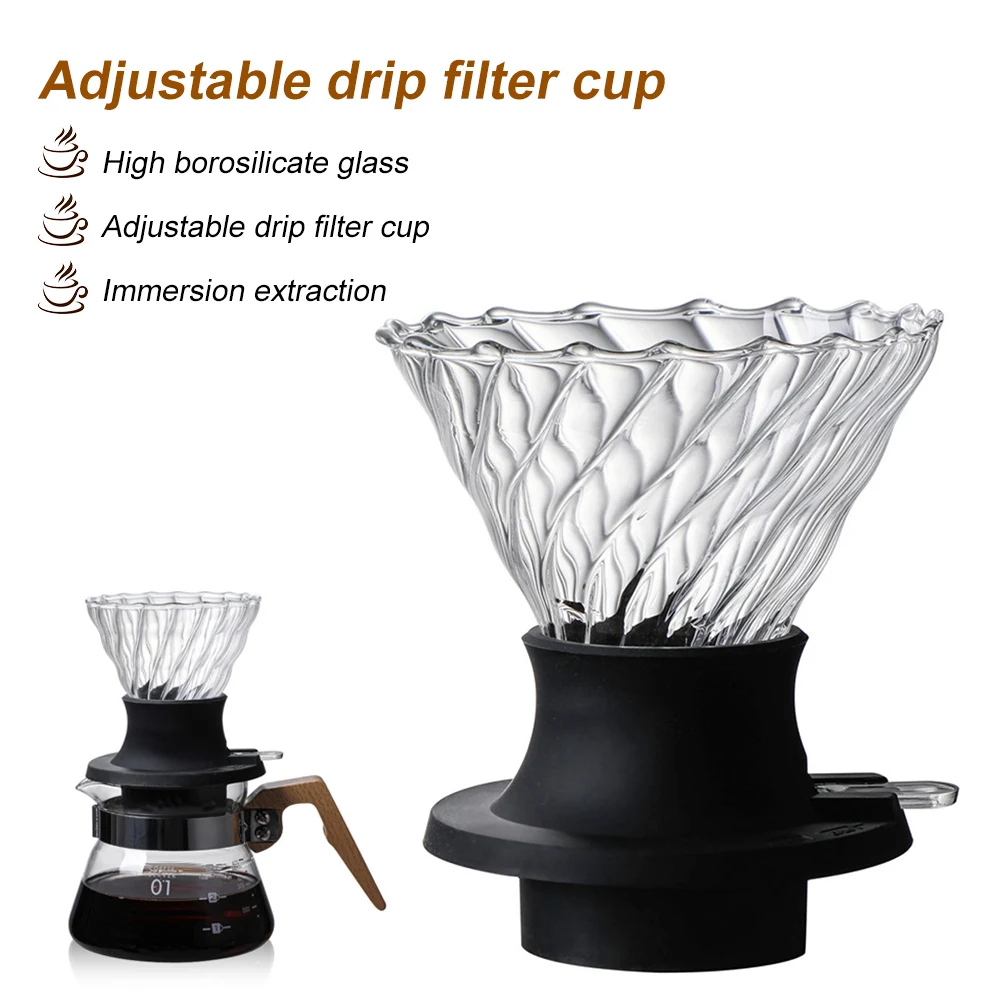 Coffee Dripper Coffee Maker Filter Pour Over Barista Coffee Brewing Tools Reusable Glass Coffee Drip Filter Cup For Home Cafe
Coffee Dripper Coffee Maker Filter Pour Over Barista Coffee Brewing Tools Reusable Glass Coffee Drip Filter Cup For Home Cafe