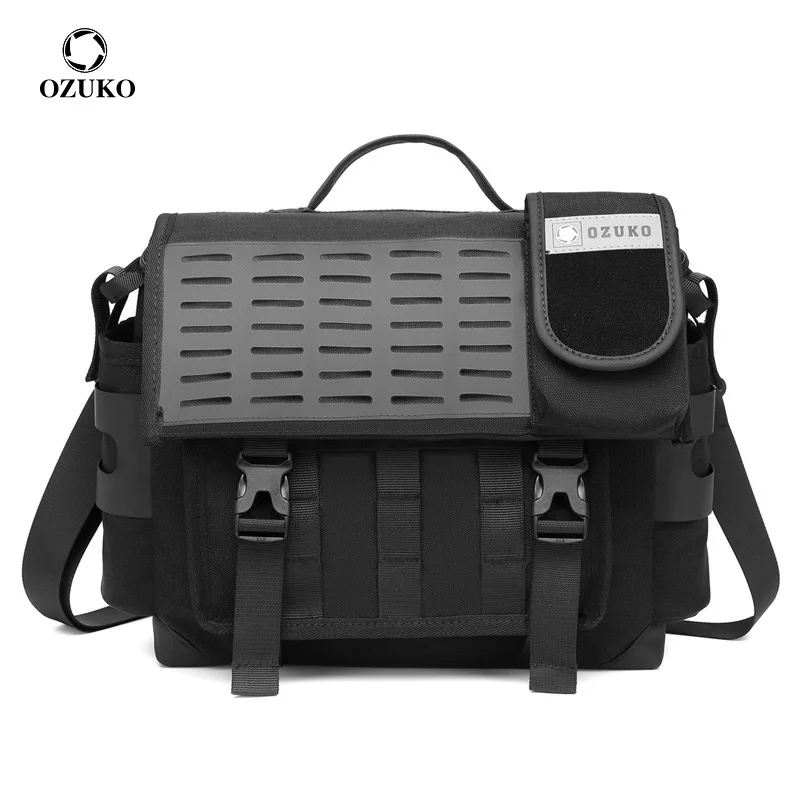 

OZUKO Fashion New Men Messenger Bags Outdoor Travel Shoulder Bag Teenager Male Handbags Multifunction Waterproof Crossbody Bag