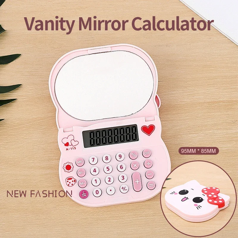 Mini Calculator with Mirror Cute Cartoon Cat Calculator Pink Kawaii for Girls Gifts Office School Desktop Stationery
Mini Calculator with Mirror Cute Cartoon Cat Calculator Pink Kawaii for Girls Gifts Office School Desktop Stationery