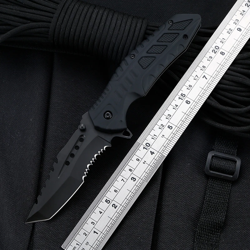 

8.6'' Military Tactical Folding Blade Knife Outdoor G10 Pocket Knives Hunting Camping Survival Knifes Self Defense EDC Jackknife