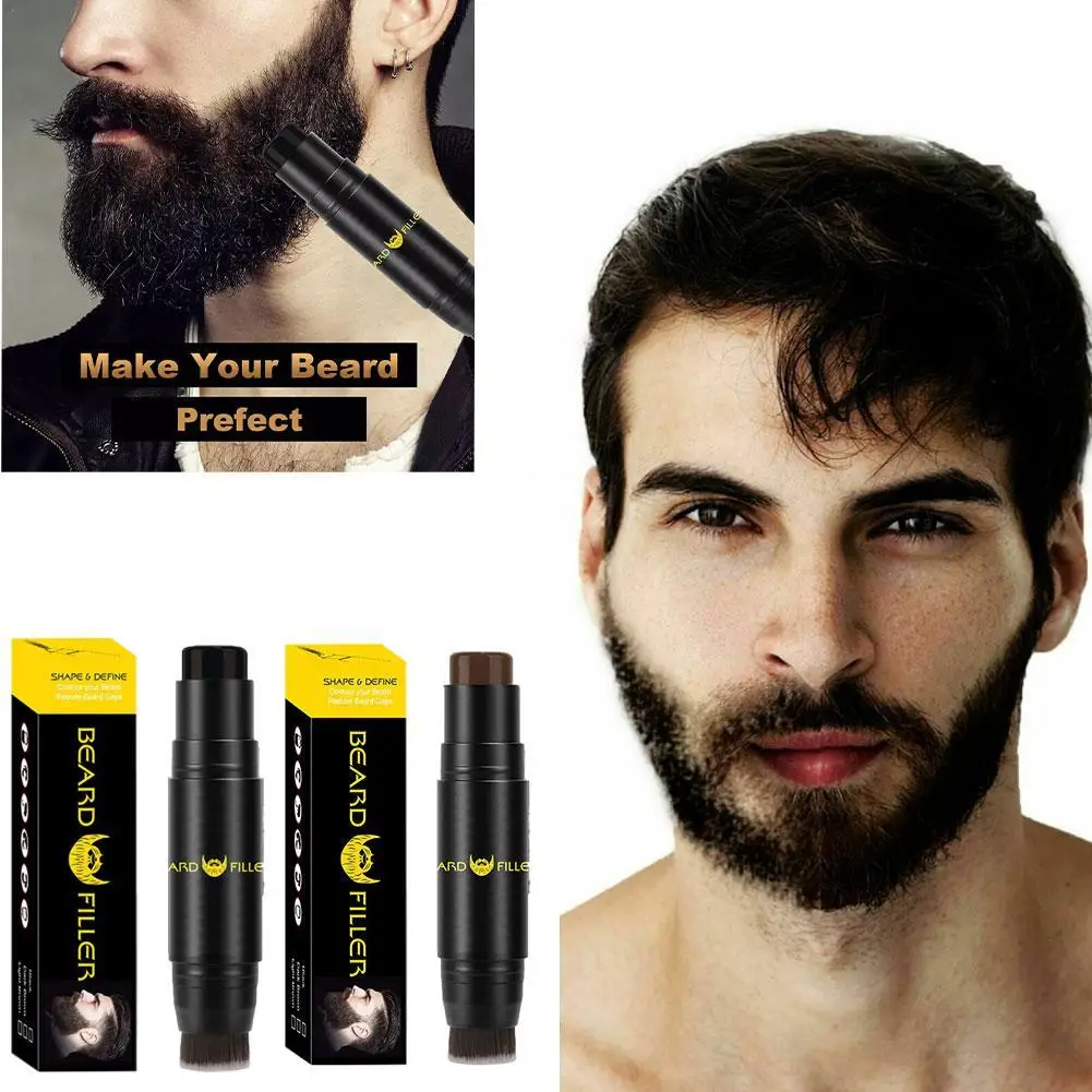 

Men Beard Filling Pen Kit Beard Pencil Filler Waterproof Moustache Pen Beard Brush Enhancer Moustache Coloring Shaping Tools