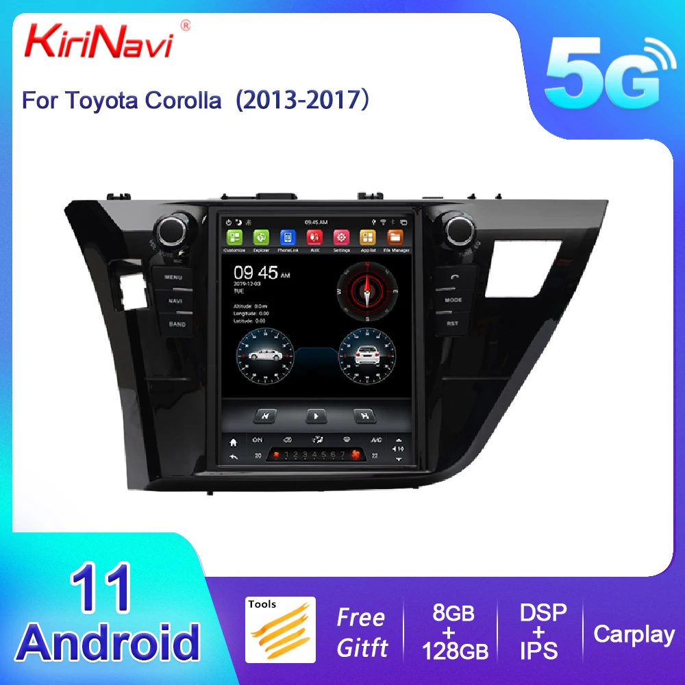 KiriNavi Vertical Screen Tesla Style 10.4" Android 11 Car Radio For Toyota Corolla Auto DVD Player GPS Navigation 2013-2017 WIFI
KiriNavi Vertical Screen Tesla Style 10.4" Android 11 Car Radio For Toyota Corolla Auto DVD Player GPS Navigation 2013-2017 WIFI
