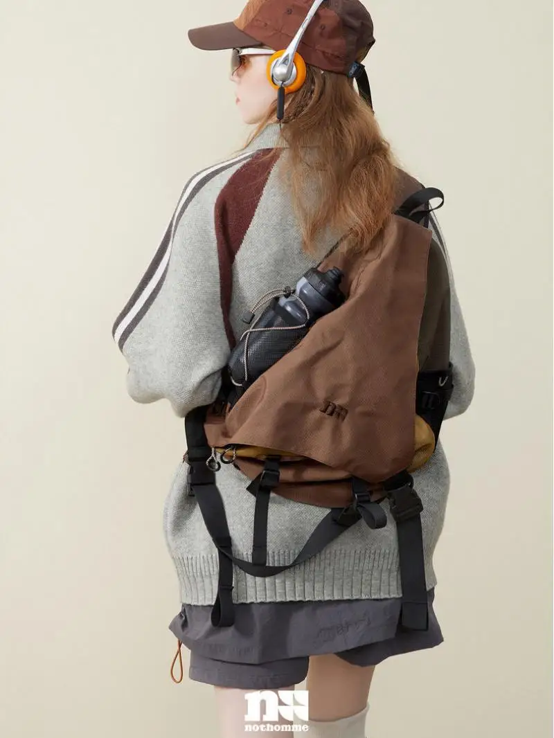 

2023 Outdoor Backpack Trendy Retro Bag Commuting Cycling Sports Bow And Arrow Bag Oblique Straddle Bag Women's Shoulder Bag Tote