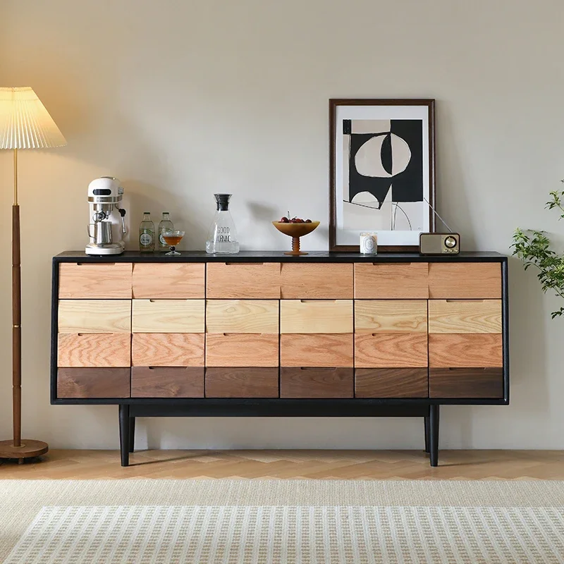 Modern Living Room Pure Solid Wood Sideboard Tea Cupboard Black French Minimalist Entrance Cabinet Storage
Modern Living Room Pure Solid Wood Sideboard Tea Cupboard Black French Minimalist Entrance Cabinet Storage