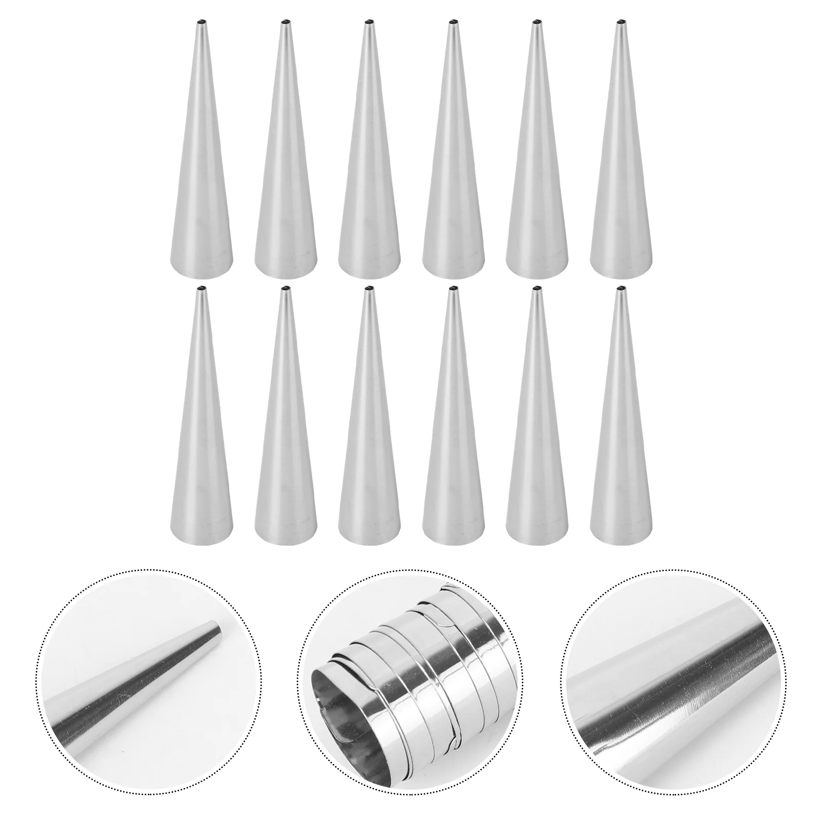 12/16/24PCS Stainless Steel Pastry Cream Horn Molds Conical Tube Cone Pastry Roll Horn Mould Kitchen Baking Coil Tool
12/16/24PCS Stainless Steel Pastry Cream Horn Molds Conical Tube Cone Pastry Roll Horn Mould Kitchen Baking Coil Tool