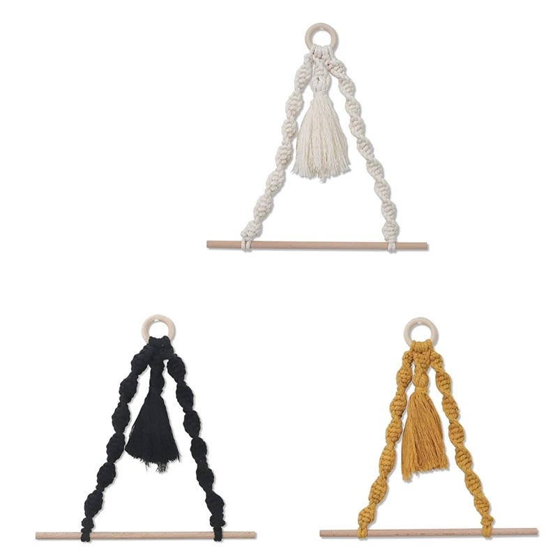 2 Pcs Wooden Towel Rack,Hanging Toilet Paper Holder With Macrame Rope Tapestry,For Home/Hotel/Bathroom Decoration
2 Pcs Wooden Towel Rack,Hanging Toilet Paper Holder With Macrame Rope Tapestry,For Home/Hotel/Bathroom Decoration