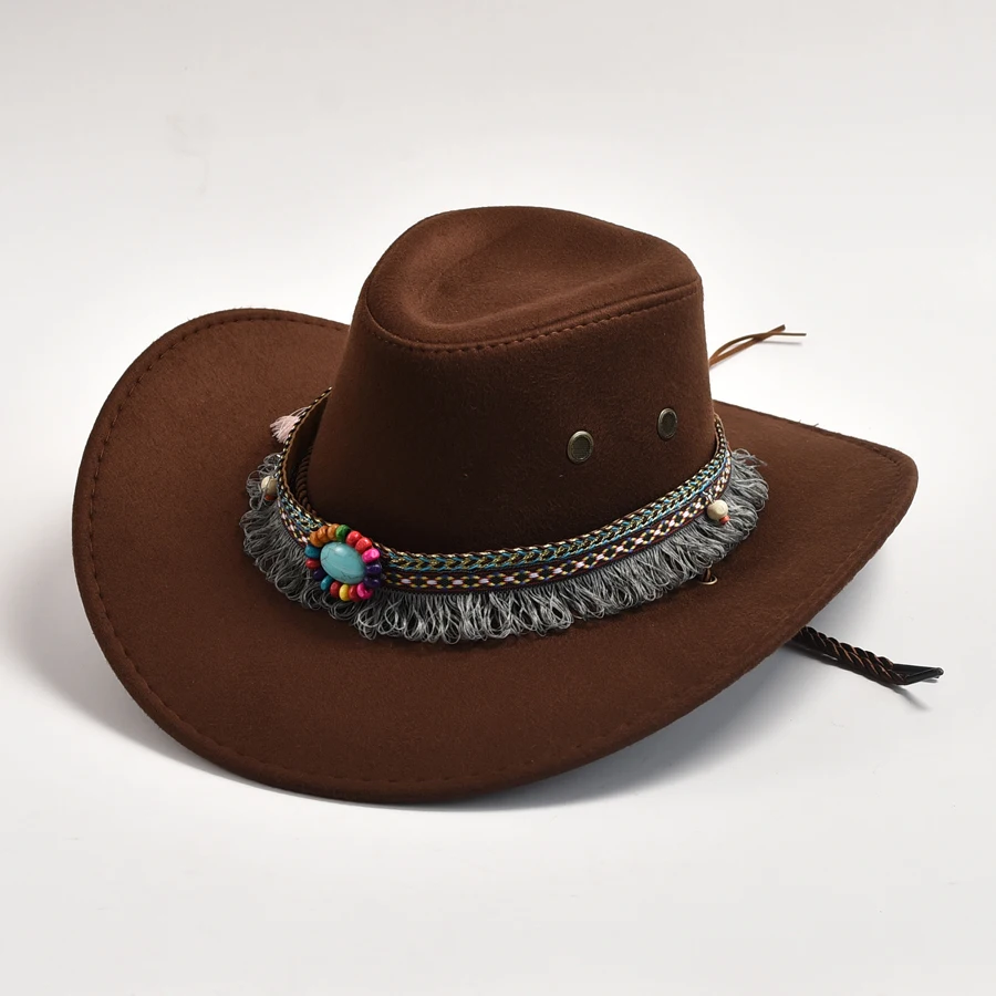 New Artificial Suede Western Cowboy Hat for Men Women Gentleman Cowgirl Jazz Hat Sombrero Hombre Cap
New Artificial Suede Western Cowboy Hat for Men Women Gentleman Cowgirl Jazz Hat Sombrero Hombre Cap