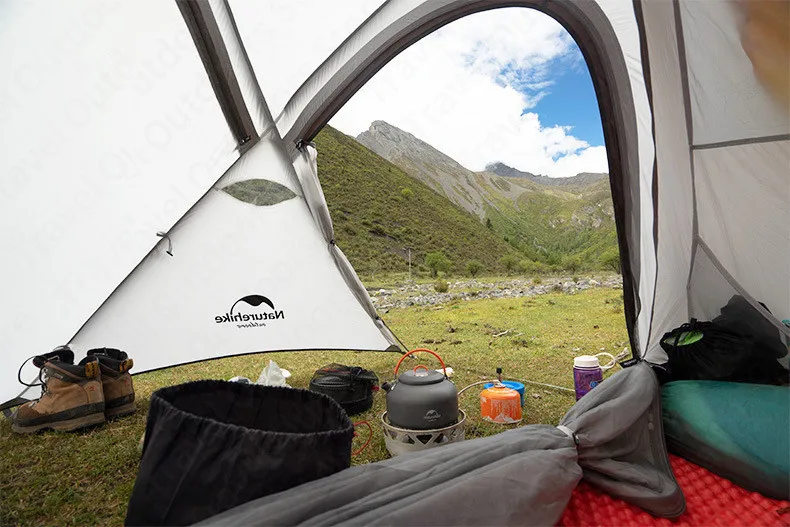 Naturehike – tente de Camping pour 3-4 personnes, série Hiby, en tissu Silicone 20D, Double couche, 4 saisons, pour la famille, ultralégère Naturehike – tente de Camping pour 3-4 personnes, série Hiby, en tissu Silicone 20D, Double couche, 4 saisons, pour la famille, ultralégère