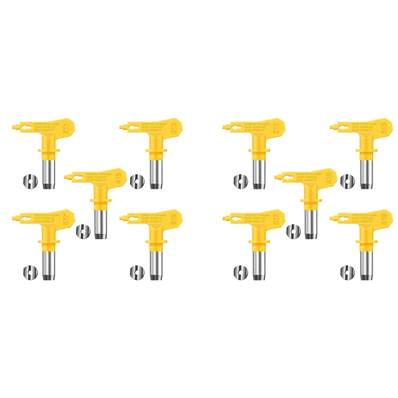 10Pcs Reversible Airless Spray Tips Airless Paint Spray Tips Sprayer Nozzle Spraying Machine Parts(211 313 415 517 619)
10Pcs Reversible Airless Spray Tips Airless Paint Spray Tips Sprayer Nozzle Spraying Machine Parts(211 313 415 517 619)