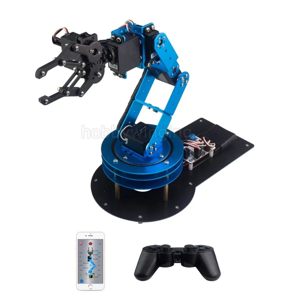 6DOF Full Metal Manipulator Robotic Arm Claw with Servos Controller Wireless Handle Education Robot Provide English tutorials
6DOF Full Metal Manipulator Robotic Arm Claw with Servos Controller Wireless Handle Education Robot Provide English tutorials