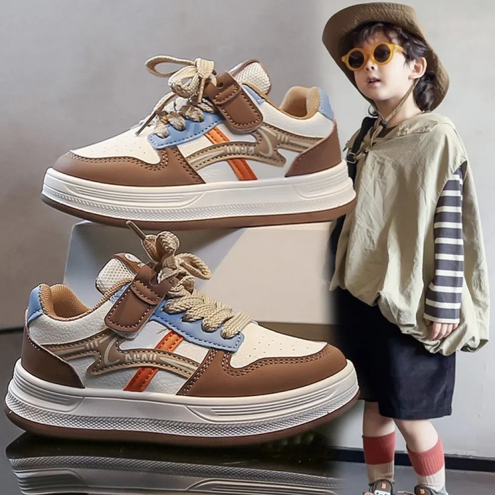 أحذية رياضية من جلد البولي يوريثان للأطفال، أحذية رياضية عصرية للمراهقين، أحذية رياضية مضادة للانزلاق ومقاومة للماء للأولاد والبنات أحذية رياضية من جلد البولي يوريثان للأطفال، أحذية رياضية عصرية للمراهقين، أحذية رياضية مضادة للانزلاق ومقاومة للماء للأولاد والبنات