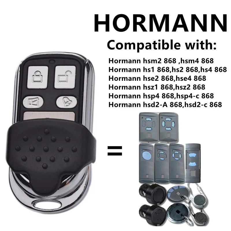 Пульт дистанционного управления HORMANN HSM2 HSM4 для гаражных ворот, 868 МГц, ручной передатчик 868,35 МГц
Пульт дистанционного управления HORMANN HSM2 HSM4 для гаражных ворот, 868 МГц, ручной передатчик 868,35 МГц