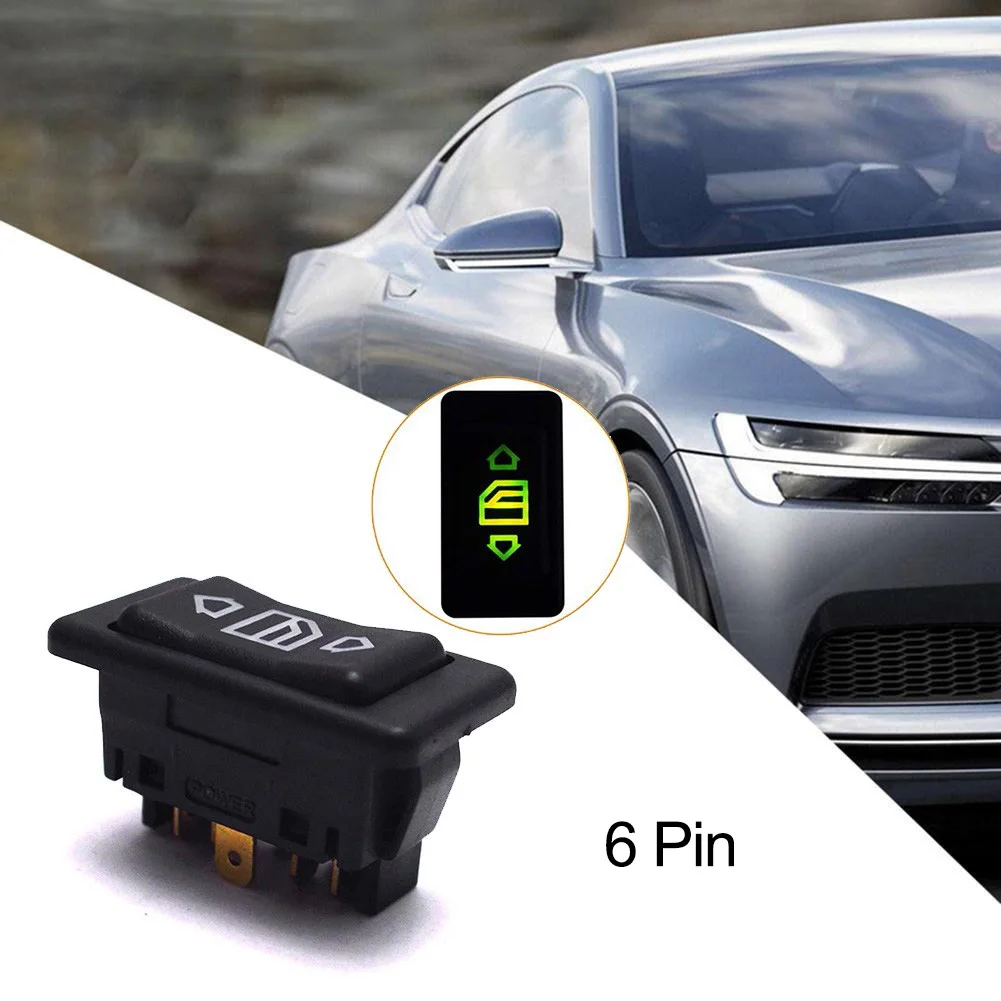 Vehicle Car Power -window Glass Switch Lamp 6 Pin 20A OFF-ON Button SPST Rocker Accessories Universal 12V/24V
Vehicle Car Power -window Glass Switch Lamp 6 Pin 20A OFF-ON Button SPST Rocker Accessories Universal 12V/24V