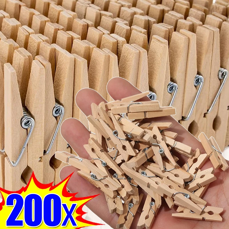 200/50pcs Mini Wooden Photo Clips DIY Handmade Craft Clip Memo Paper Peg Picture Clamps Office Storage Clips Home Decor Supplies
200/50pcs Mini Wooden Photo Clips DIY Handmade Craft Clip Memo Paper Peg Picture Clamps Office Storage Clips Home Decor Supplies