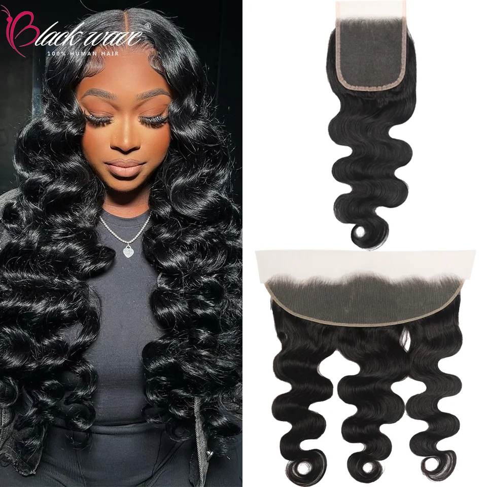 

Body Wave Black Natural Color 13x4 Lace Frontal 4x4 5x5 Lace Closure 100% Real Vietnamese Human Hair Swiss Transparent Lace